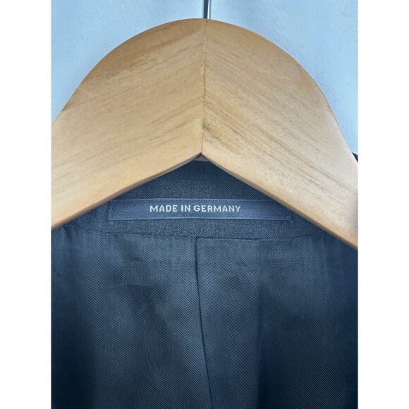 Eduard Dressler High Twist Wool Blazer Mens 48R Charcoal Gray Made in Germany - Picture 5 of 15